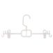 MSV 270 Kleerhanger met klemmen, 35 cm, kunststof, wit, 35 x 20 x 8 cm
