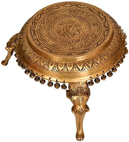 Exotic India ZCI20 Chowki Met Ghongroos & Olifant Benen