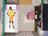 Italian Bed Linen "Kids" Dekbedovertrekset, ROLLER 25, Eenpersoons, Katoen