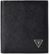 GUESS Leren portemonnee Milano Bifold Wallet Black donkergrijs