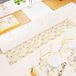 PETTI Artigiani Italiani - Tapijt voor keuken, antislip en wasbaar, 52 x 340 cm, Design Lidia, geel, 100% Made in Italy
