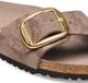 Birkenstock Madrid Big Buckle Python Gray Taupe Dames Slippers Maat 37