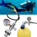 Icecat Adaptateur pour bouteille de plongée avec un tuyau de 50 cm