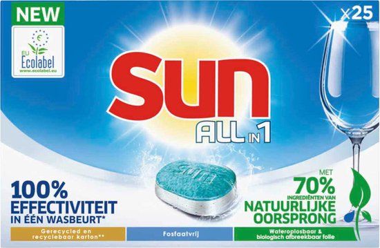 Sun All-in-1 Vaatwastabletten - 175 Wasbeurten - Voordeelverpakking