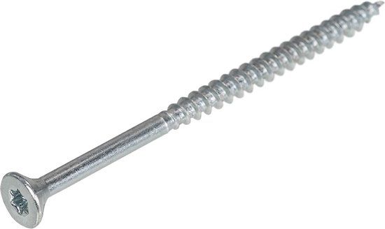 Proftec Spaanplaatschroef 3x40mm Verzinkt Platkop Voldraad Torx T10 (200 stuks)