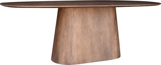 Giga Meubel Eettafel Stijn - Deens Ovaal - Mangohout - 180cm