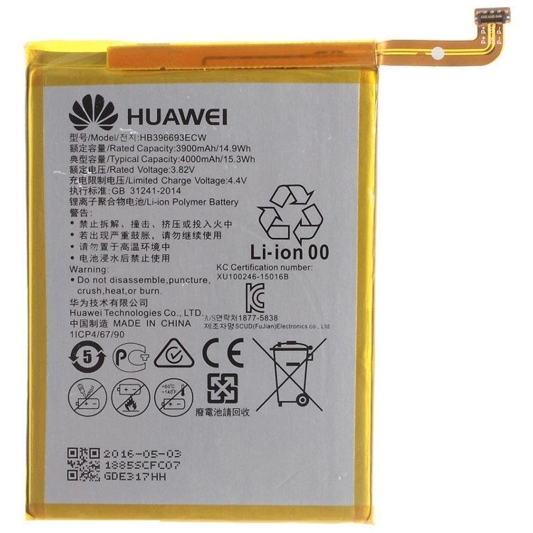 Huawei HB396693ECW Originele Batterij: 4000mAh