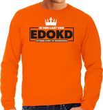Bellatio Decorations Koningsdag sweater heren - oranje - XL