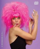 Finidi Pretty Woman Pruik Roze Golvend Halflang Synthetisch Unisex Wasbaar