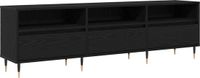 vidaXL meuble TV 150 x 30 x 45 cm chêne noir bois d'ingénierie