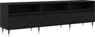 vidaXL meuble TV 150 x 30 x 45 cm chêne noir bois d'ingénierie