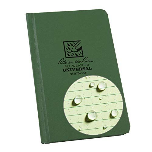 Rite in the Rain Weerbestendig hardcover Executive Notebook, (970 F-m) groen