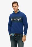 Superdry Core Logo gestreept sweatshirt met ronde hals voor heren