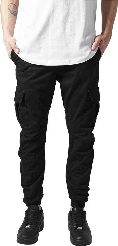 Urban Classics Cargo Joggingbroek - Zwart - Maat S - Unisex
