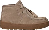 Tamaris Dames Hoge Sneakers 1-25406-47 Beige Leer Maat 41