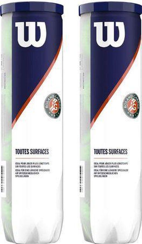 Wilson Roland Garros All Court Tennis Balls - 8 Pack - Yellow