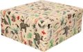 Shoppartners Bv Inpakpapier Jungle thema - 2x - 300 x 70 cm - kleurrijke dieren - 80 grams - kinder verjaardag cadeaupapier