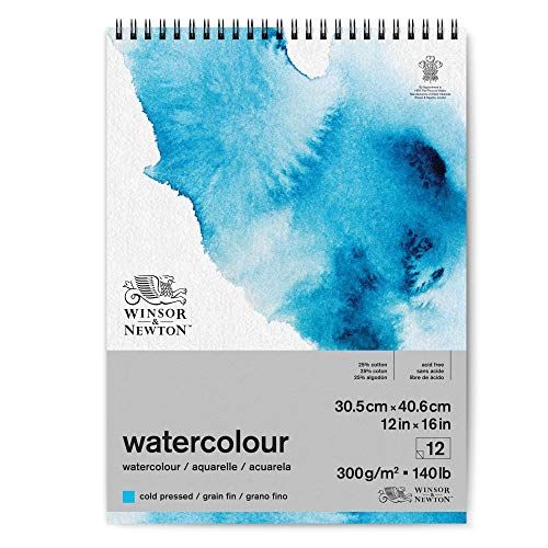 Winsor & Newton Classic Aquarellpapier - 30,5 x 40,6cm, 300g/m² - 12 Blatt