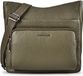Mandarina Duck Leren schoudertas Mellow Leather Crossover Bag Winter Olive olijfgroen