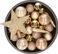 Decoris Kerstballen Set - 33 stuks - Goud/Champagne - Kunststof - 8 cm