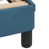 VidaXL Bed met matras, fluweel, blauw, 120x200 cm