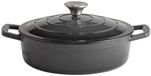 APS-Germany® Cocotte/braisière 5 stars dia 25xH7/13 cm GRIS-CRÈME 2.5 ltr.