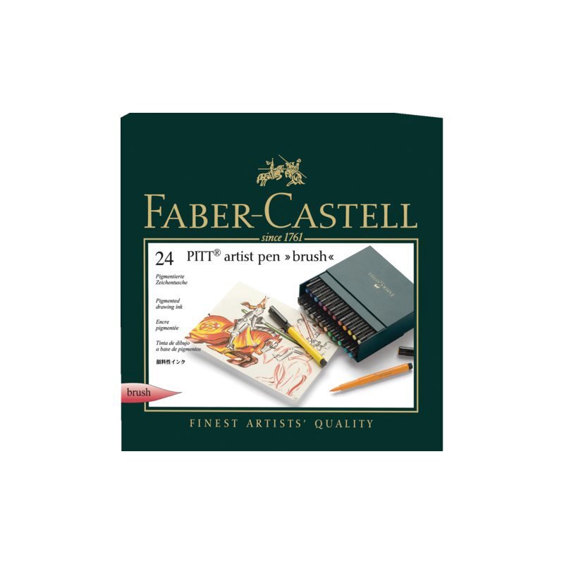 Faber-Castell Faber Castell tekenstift Pitt Artist Pen Brush 24-delig Studiobox