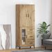 vidaXL Hoge kast Artisan-eikenhout, 69,5 x 34 x 180 cm, houtvezel