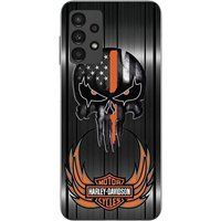 Samsung Harley Davidson tête de mort fond gris Coque Pour Galaxy A13 4G
