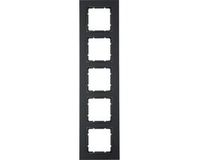 Berker 10156626 Raam 5-voudig B.7 Antraciet Mat