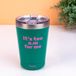 Fisura Koffiemok thermosbeker Its too am for me green