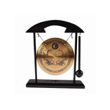 lachineuse - Gong op basis van Chinese draak - Tibetaanse draak gong - Zen decoratie van hout en koper - Chinees decoratief object voor thuis, kantoor, woonkamer - cadeau-idee China Azië - Aziatische traditie