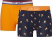 Happy Shorts Heren Boxershorts Holland Oranje 2-Pack Oranje Leeuw - Maat XXL
