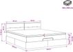 vidaXL Ottoman bed met matras Lichtgrijs 160 x 200 cm Fluweel