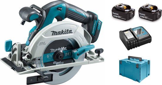 Makita DHS680RTJ - 18V Cirkelzaag - 165mm - Incl. 2x Accu's & Lader