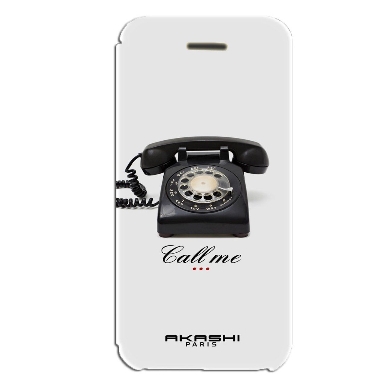 Akashi AKSLI0067 iPhone 4/4S hoesje - Zwart/Wit
