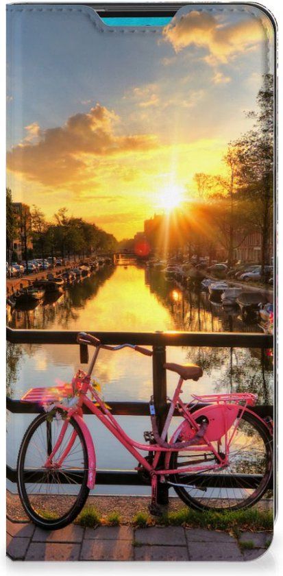 B2Ctelecom Telefoon Hoesje Samsung Galaxy A73 Bookcase Amsterdamse Grachten | B2Ctelecom