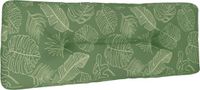 vidaXL Palletkussen 120x40x12 cm stof bladpatroon