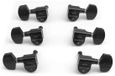 Graph Tech PRN 2411 B0 Mécaniques pour guitare acoustique avec bouton contemporain - 3 + 3 - Noir