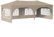 vidaXL Tente de réception pop-up 575 x 288 x 245 cm Crème Tissu Oxford