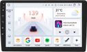 Happiq Autoradio avec Bluetooth et CarPlay pour Jeep Compass, Patriot, Chrysler 300c, Sebring, Liberty et Dodge Wrangler – Lecteur vidéo multimédia avec navigation – Compatible avec Apple et Android – Système stéréo avec système de navigation – 4 Go de RAM, 32 Go de stockage – Écran tactile de 10,1 pouces