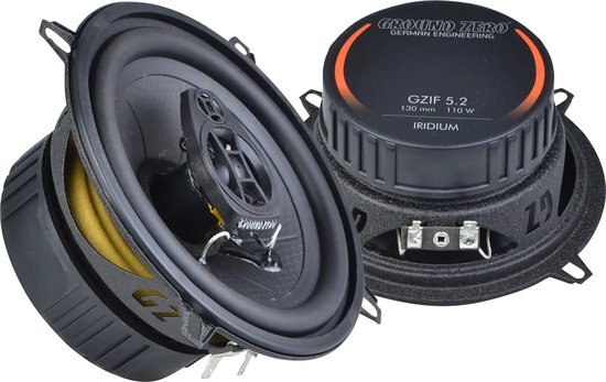 Ground Zero GZIF 5.2 - Autospeakers - 13cm (5”) - 2-weg Coaxiale Speakerset - 70 Wrms