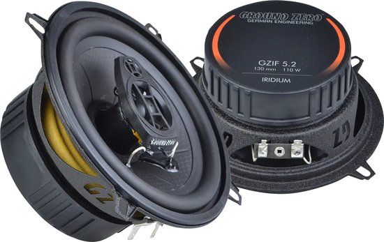 Ground Zero GZIF 5.2 - 5.25" 2-Way Coaxial Car Speaker Set - 110W