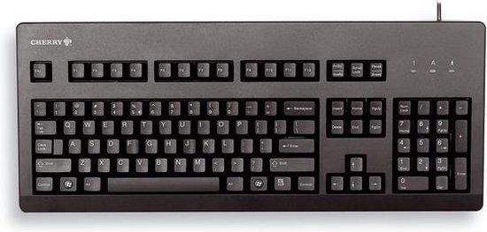 Cherry G80-3000, USB (PS/2 über Adapter) Tastatur, schwarz