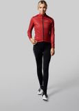 Acelera Intermediate Fleece Winter Jacket Burgundy Red - Thermo - Fietsjack - Wielrenjack - Dames - Maat XXL