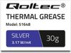 Qoltec Koelpasta 3,17 W/mK | 30g | zilver