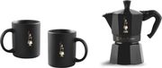 Bialetti SET MOKA 6T Noir + 2 MUG Noir