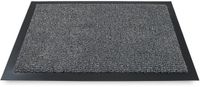 Merkloos Tapis de porte - PVC - anthracite - rectangulaire - 60 x 90 cm - paillasson résistant à la saleté