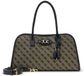 GUESS Samantha Girlfriend Satchel Black Logo Zwart