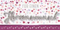 Perleberg Algemene wenskaart van de Lettering Design Collection - hoogwaardige kaart in premium kwaliteit incl. envelop in wit - stijlvolle wenskaarten voor een hartwens 11 x 22 cm